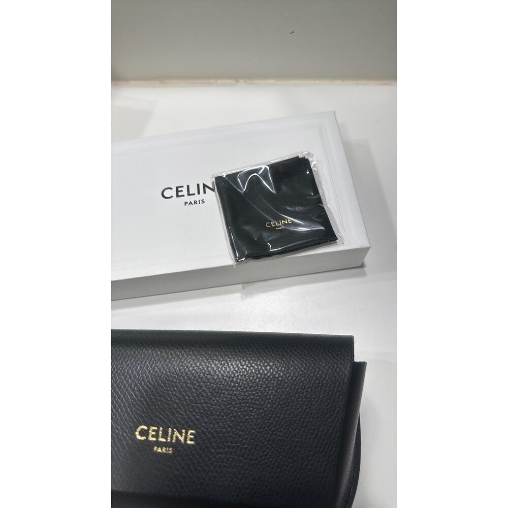 CELINE 56mm Round Sunglasses Red Shiny Red - Picture 5 of 12